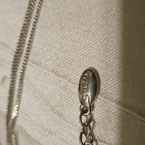 Suen Silver-tone 3 Strand Crystal Pendant Necklace - Picture 6 of 6